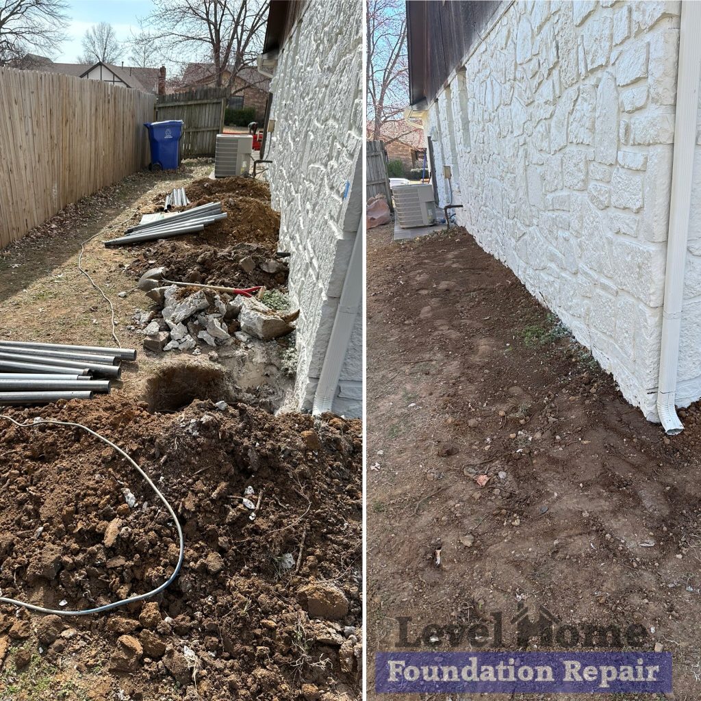 Foundation repair project - Level Home Foundation Repair Tulsa Oklahoma